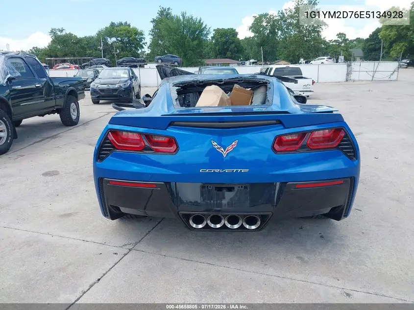 2014 Chevrolet Corvette Stingray Z51 VIN: 1G1YM2D76E5134928 Lot: 45658805
