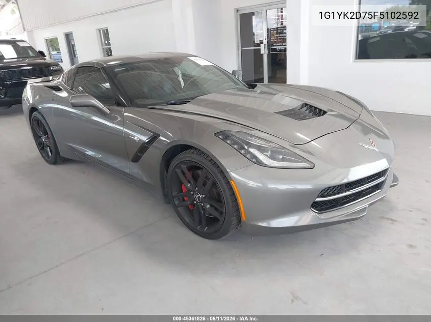2015 Chevrolet Corvette Stingray Z51 VIN: 1G1YK2D75F5102592 Lot: 45361826