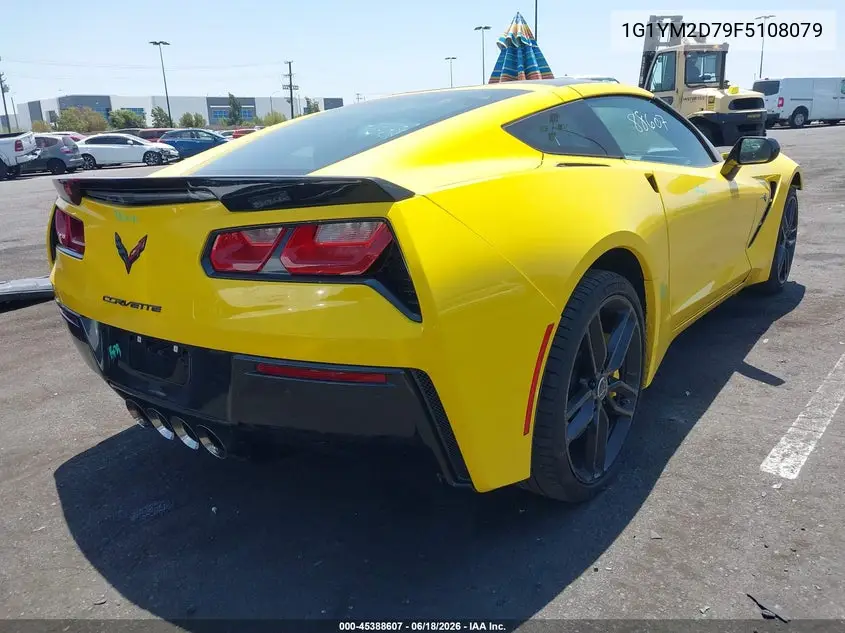 2015 Chevrolet Corvette Stingray Z51 VIN: 1G1YM2D79F5108079 Lot: 45388607