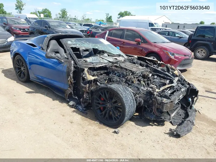 2015 Chevrolet Corvette Z06 VIN: 1G1YT2D62F5603640 Lot: 45471156