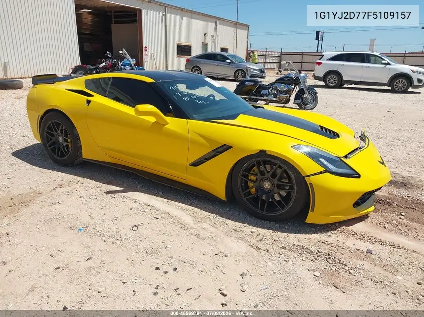 2015 Chevrolet Corvette Stingray Z51 VIN: 1G1YJ2D77F5109157 Lot: 45569791