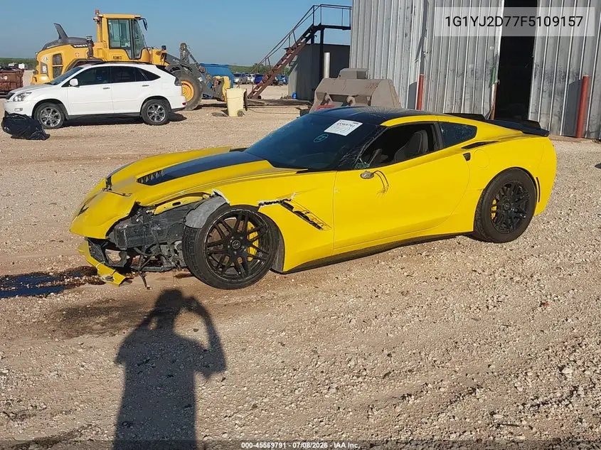 2015 Chevrolet Corvette Stingray Z51 VIN: 1G1YJ2D77F5109157 Lot: 45569791