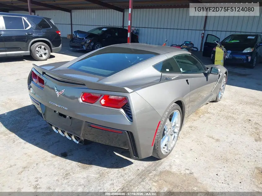 2015 Chevrolet Corvette Stingray VIN: 1G1YF2D75F5124080 Lot: 45664046