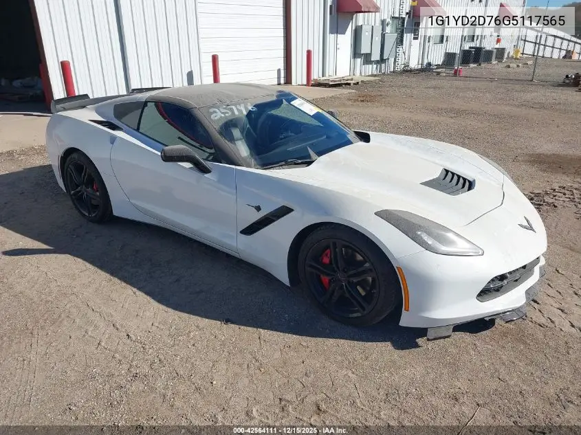 1G1YD2D76G5117565 2016 Chevrolet Corvette Stingray