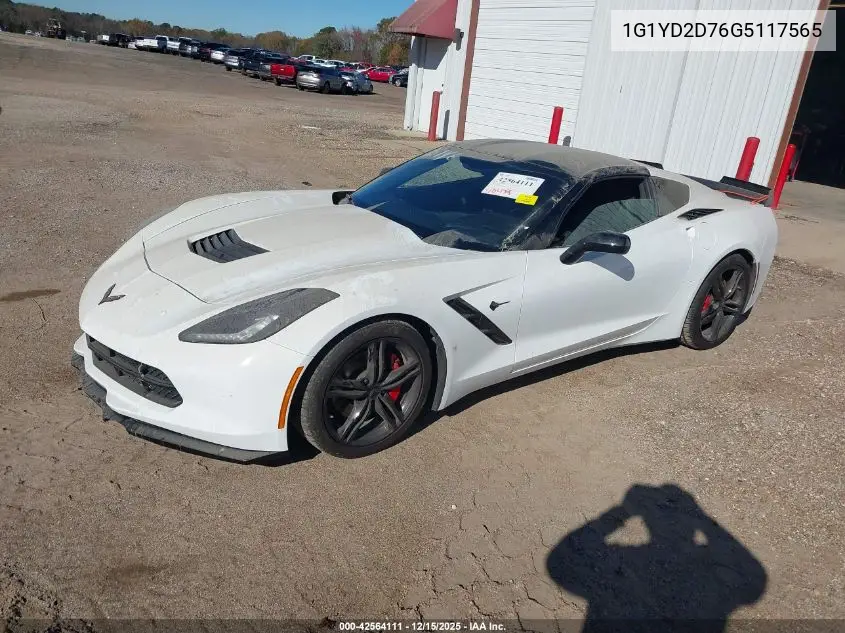 1G1YD2D76G5117565 2016 Chevrolet Corvette Stingray