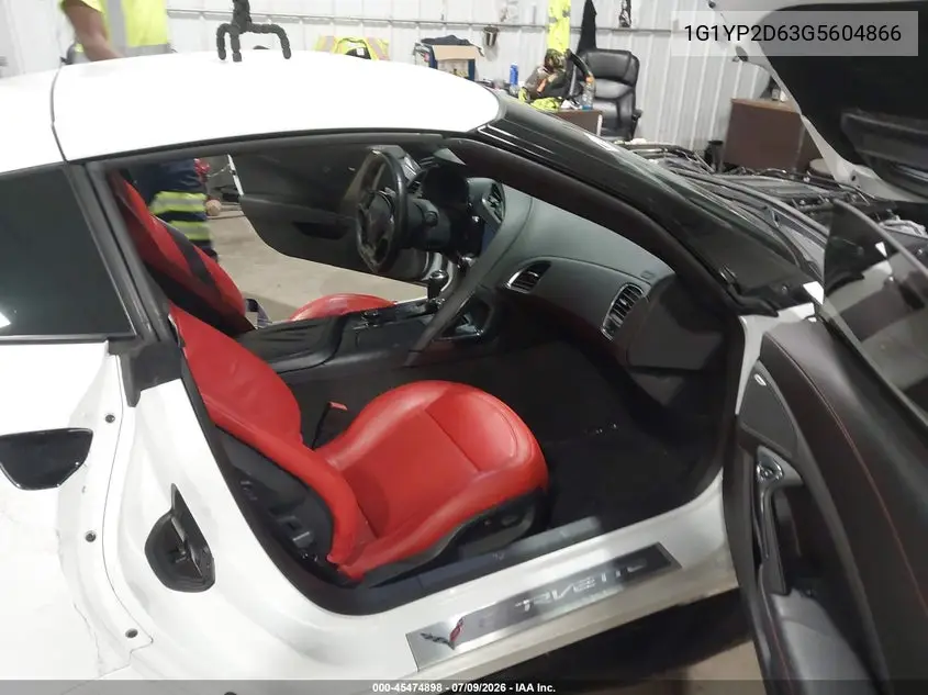 2016 Chevrolet Corvette Z06 VIN: 1G1YP2D63G5604866 Lot: 45474898