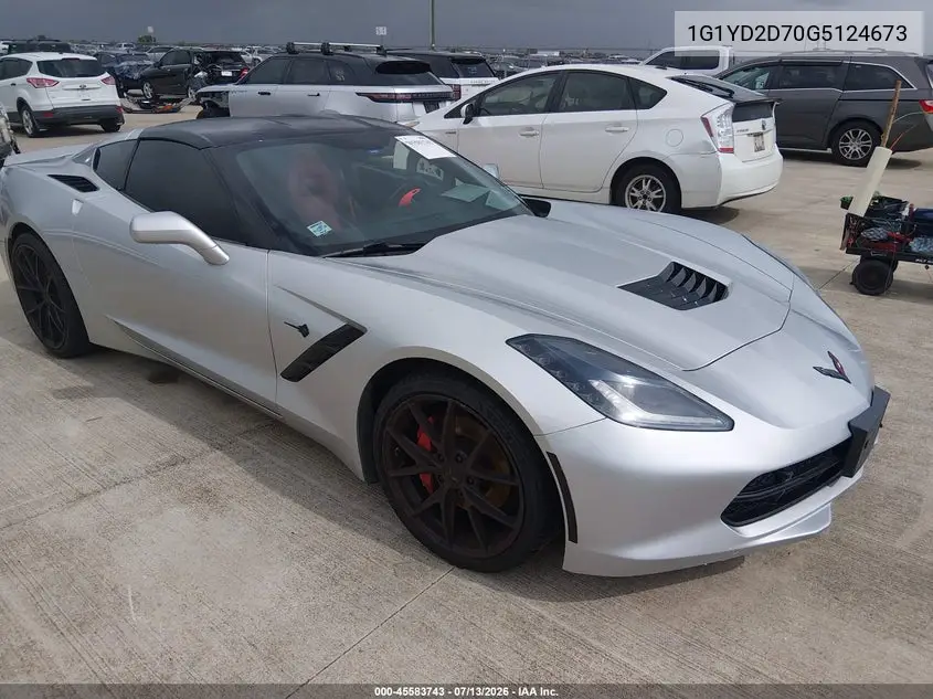2016 Chevrolet Corvette Stingray VIN: 1G1YD2D70G5124673 Lot: 45583743