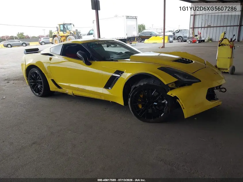 2016 Chevrolet Corvette Z06 VIN: 1G1YU2D6XG5607286 Lot: 45617589