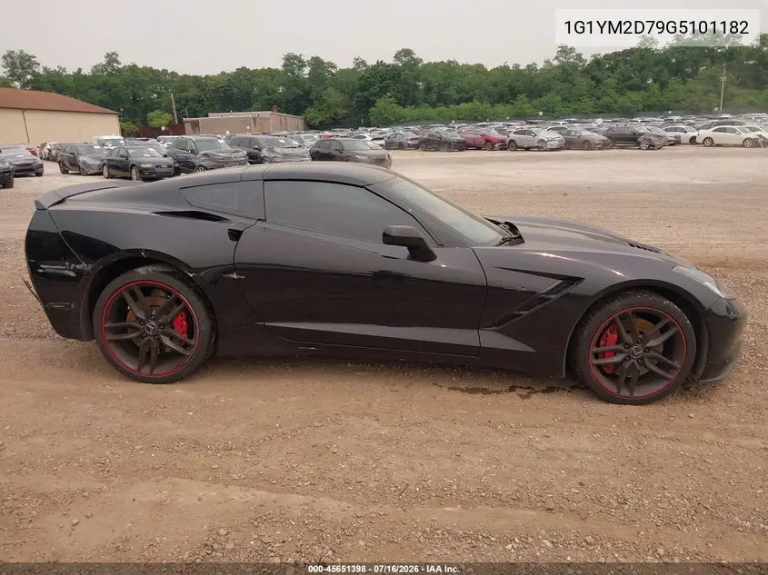 2016 Chevrolet Corvette Stingray Z51 VIN: 1G1YM2D79G5101182 Lot: 45651398