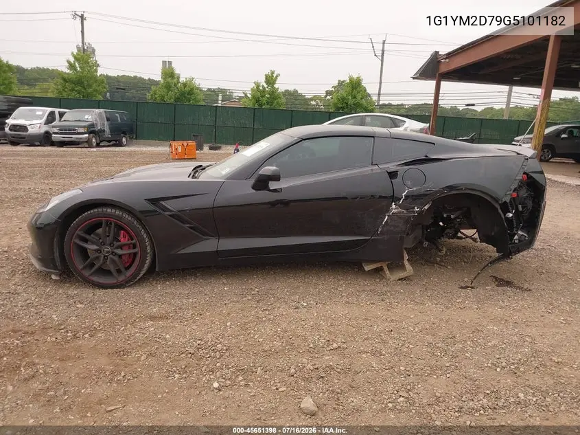 2016 Chevrolet Corvette Stingray Z51 VIN: 1G1YM2D79G5101182 Lot: 45651398
