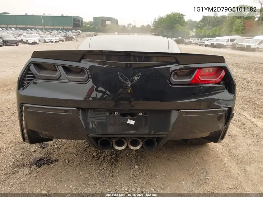 2016 Chevrolet Corvette Stingray Z51 VIN: 1G1YM2D79G5101182 Lot: 45651398
