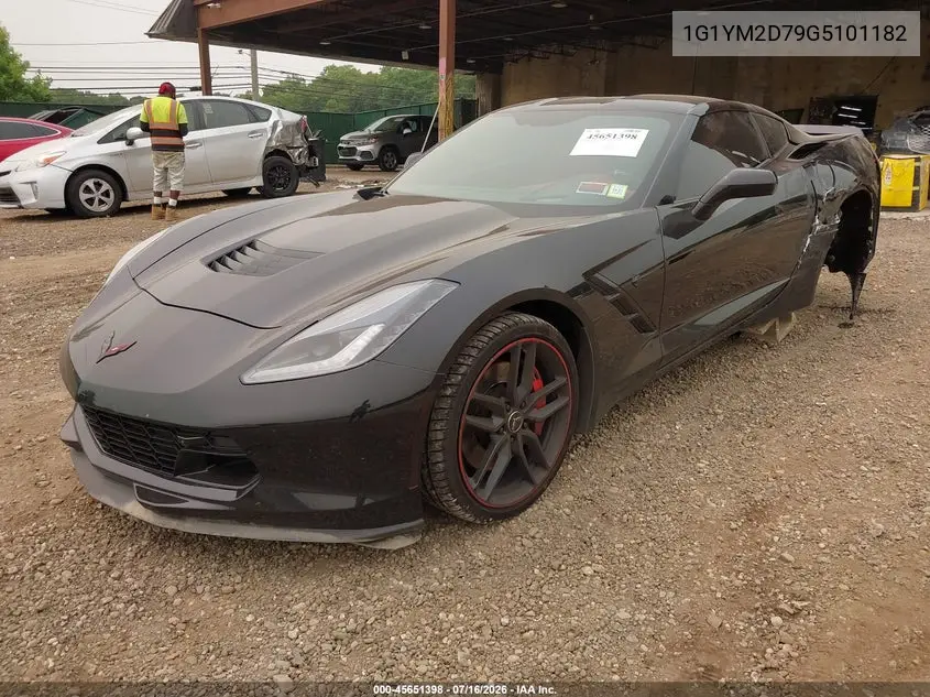 2016 Chevrolet Corvette Stingray Z51 VIN: 1G1YM2D79G5101182 Lot: 45651398