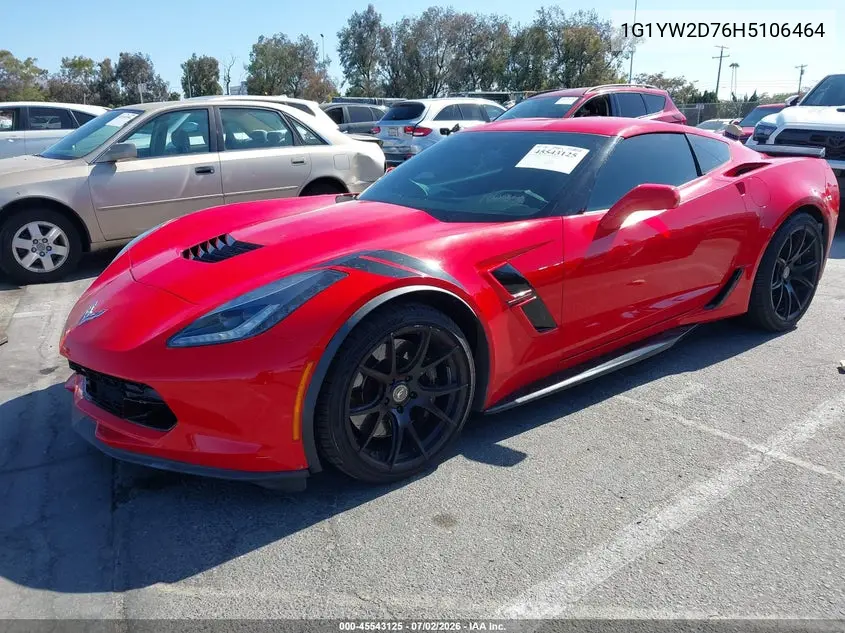 2017 Chevrolet Corvette Grand Sport VIN: 1G1YW2D76H5106464 Lot: 45543125