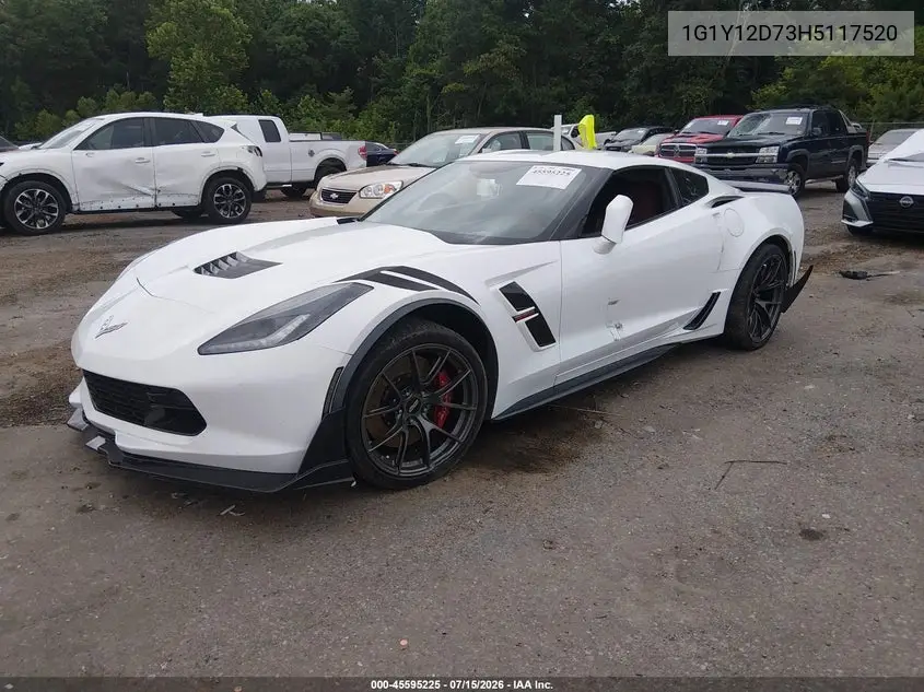 2017 Chevrolet Corvette Grand Sport VIN: 1G1Y12D73H5117520 Lot: 45595225