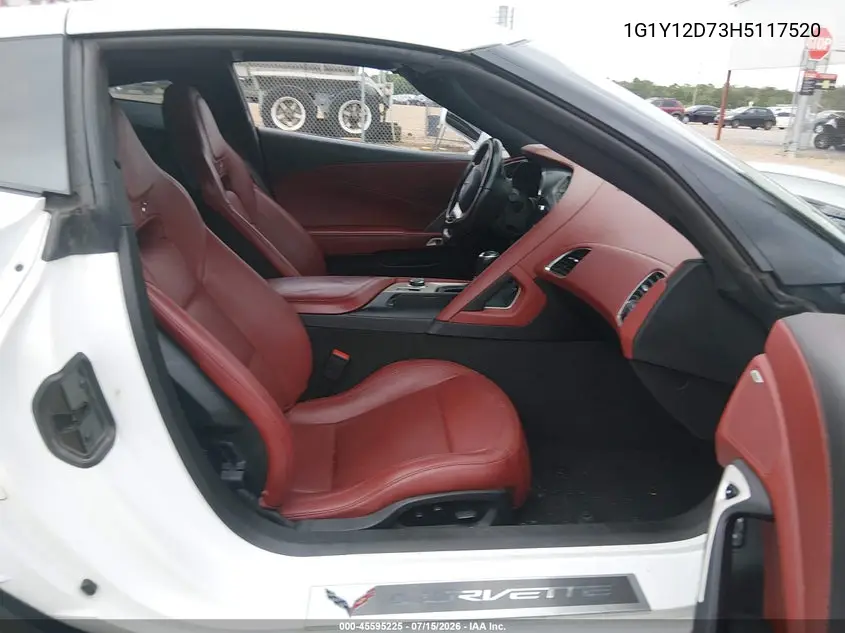 2017 Chevrolet Corvette Grand Sport VIN: 1G1Y12D73H5117520 Lot: 45595225