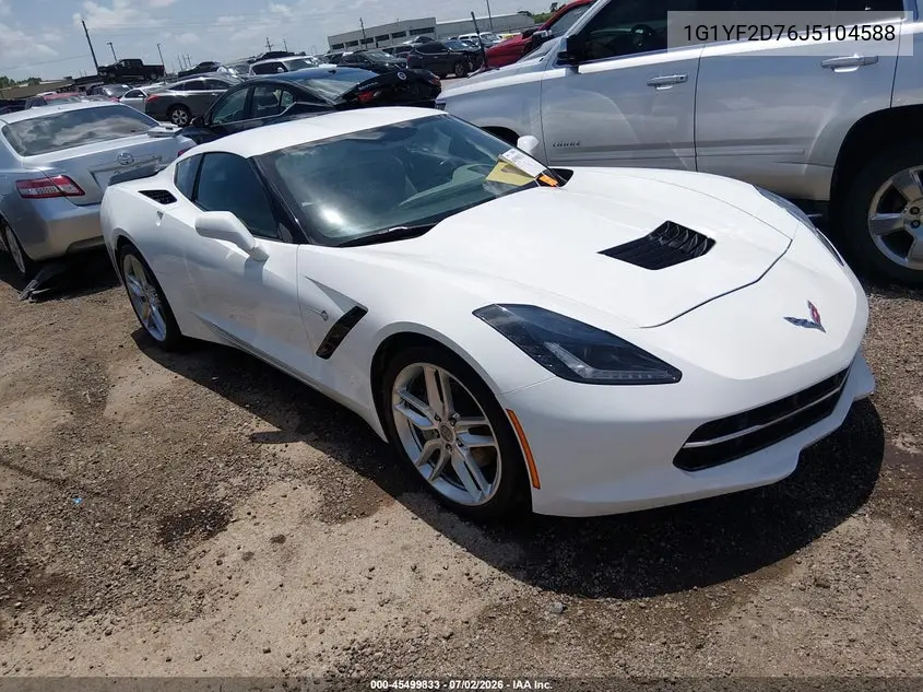 2018 Chevrolet Corvette 3Lt VIN: 1G1YF2D76J5104588 Lot: 45499833