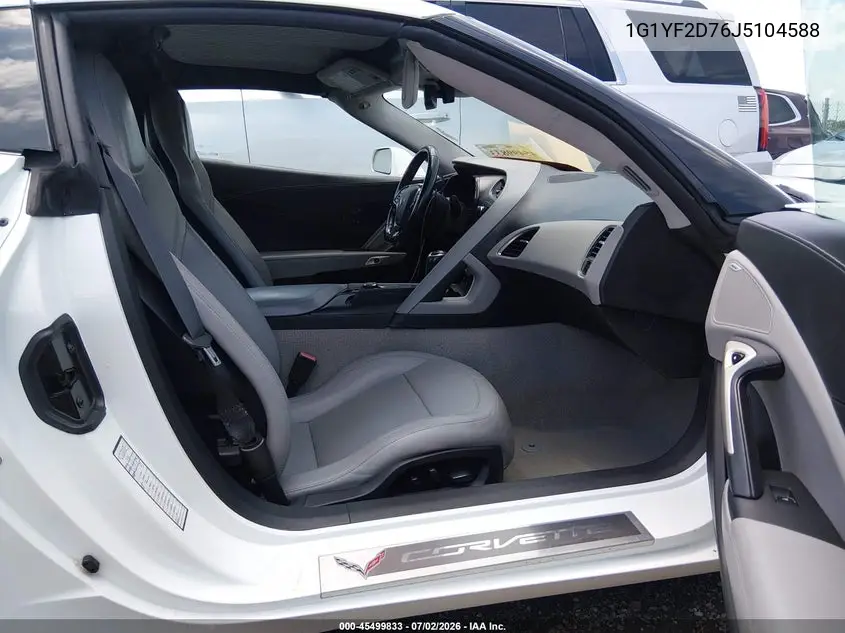 2018 Chevrolet Corvette 3Lt VIN: 1G1YF2D76J5104588 Lot: 45499833