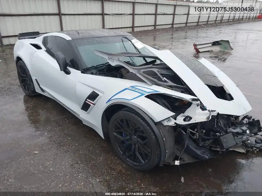 2018 Chevrolet Corvette Grand Sport VIN: 1G1Y12D75J5300438 Lot: 45624920