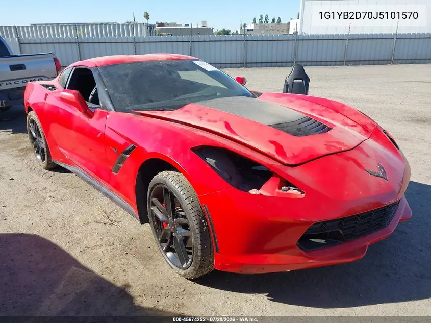 2018 Chevrolet Corvette Stingray VIN: 1G1YB2D70J5101570 Lot: 45674252