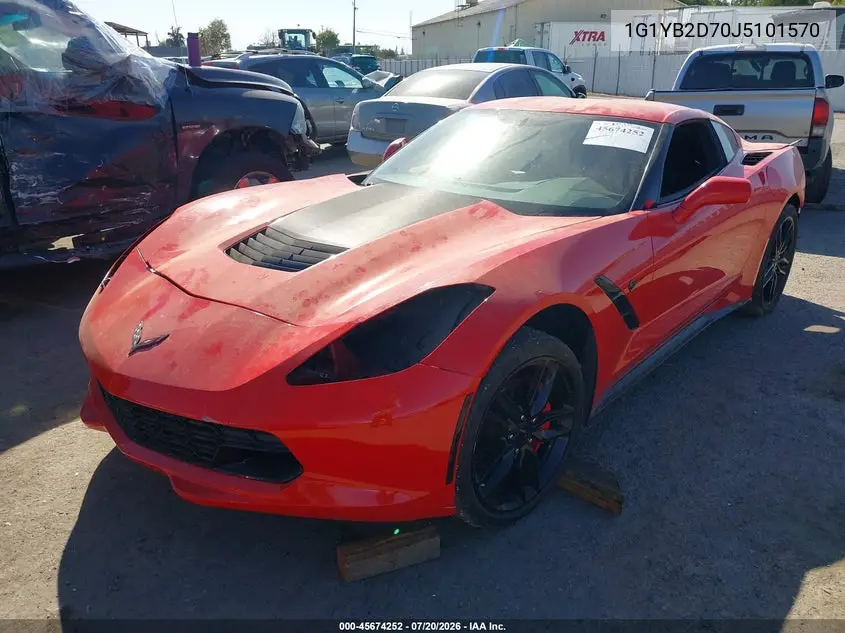 2018 Chevrolet Corvette Stingray VIN: 1G1YB2D70J5101570 Lot: 45674252