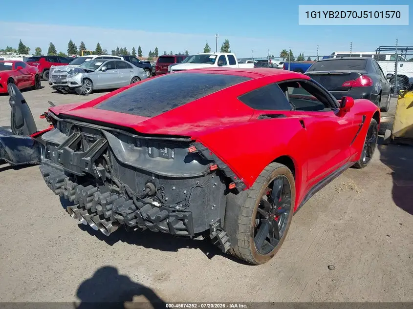 2018 Chevrolet Corvette Stingray VIN: 1G1YB2D70J5101570 Lot: 45674252