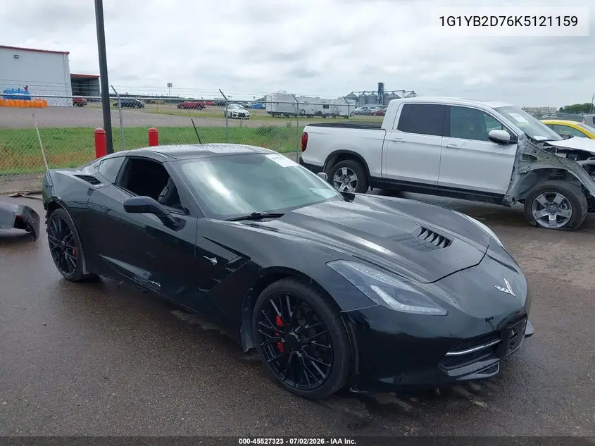 2019 Chevrolet Corvette Stingray VIN: 1G1YB2D76K5121159 Lot: 45527323
