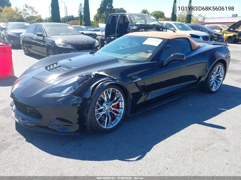 2019 Chevrolet Corvette Z06 VIN: 1G1YR3D68K5606198 Lot: 45562764