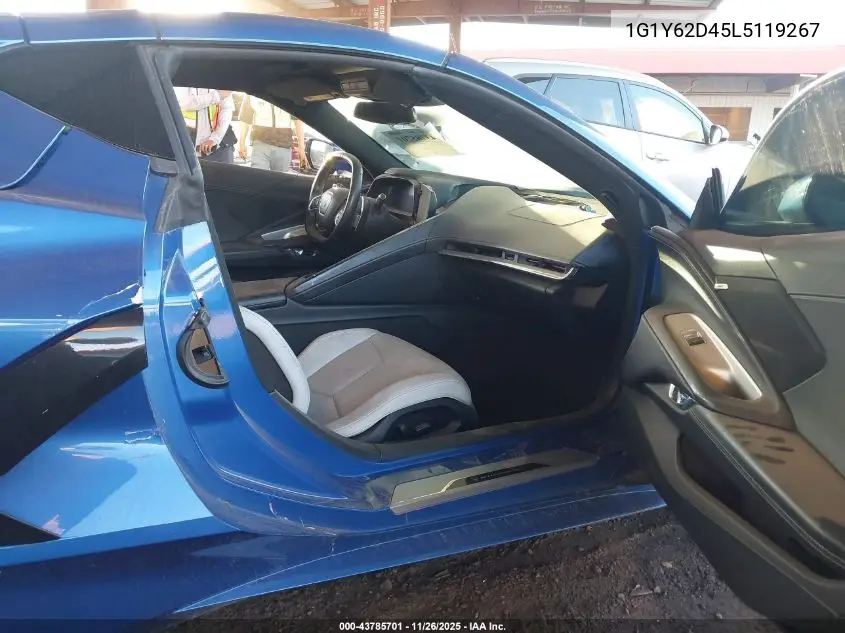 1G1Y62D45L5119267 2020 Chevrolet Corvette Stingray Rwd 1Lt