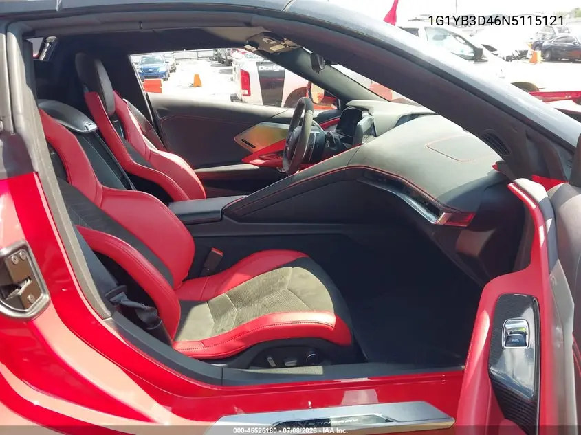 2022 Chevrolet Corvette Stingray Rwd 2Lt VIN: 1G1YB3D46N5115121 Lot: 45525180