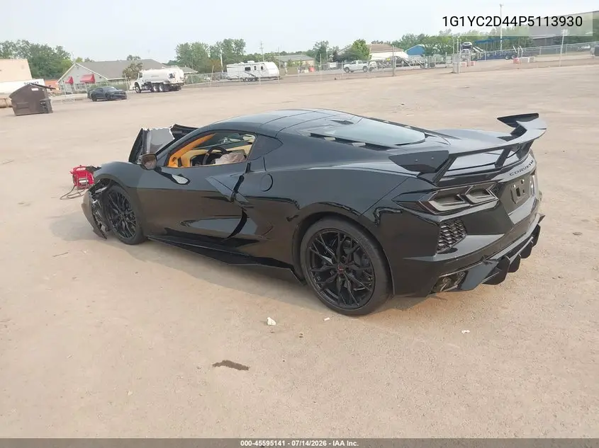 2023 Chevrolet Corvette Stingray Rwd 3Lt VIN: 1G1YC2D44P5113930 Lot: 45595141