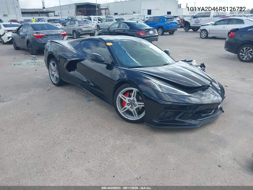 2024 Chevrolet Corvette Stingray Rwd 1Lt VIN: 1G1YA2D46R5126722 Lot: 45355023
