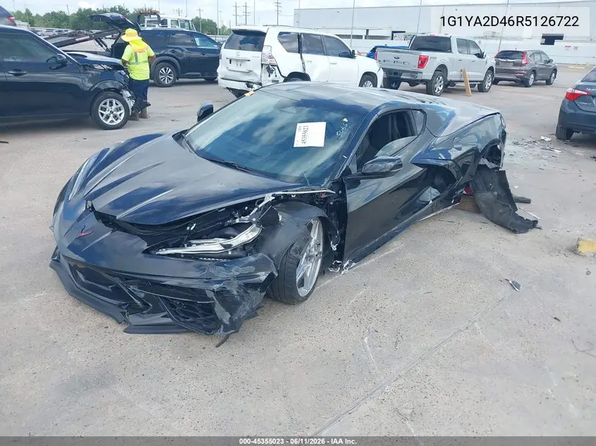 2024 Chevrolet Corvette Stingray Rwd 1Lt VIN: 1G1YA2D46R5126722 Lot: 45355023