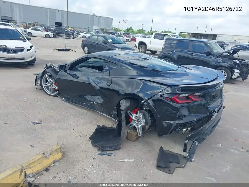 2024 Chevrolet Corvette Stingray Rwd 1Lt VIN: 1G1YA2D46R5126722 Lot: 45355023