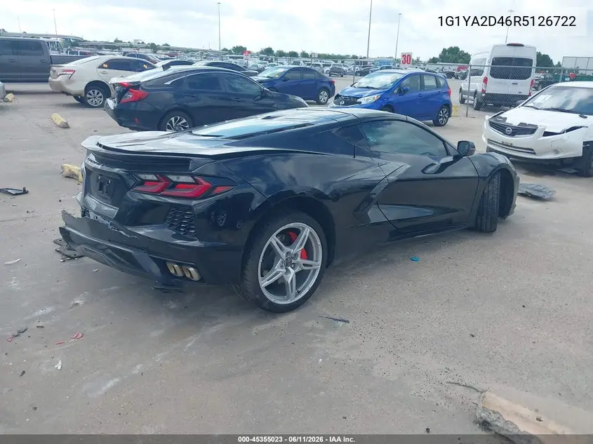 2024 Chevrolet Corvette Stingray Rwd 1Lt VIN: 1G1YA2D46R5126722 Lot: 45355023