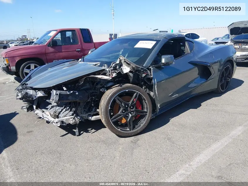 1G1YC2D49R5122089 2024 Chevrolet Corvette Stingray Rwd 3Lt