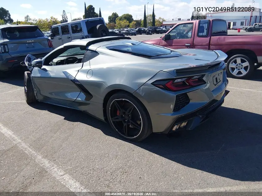 1G1YC2D49R5122089 2024 Chevrolet Corvette Stingray Rwd 3Lt