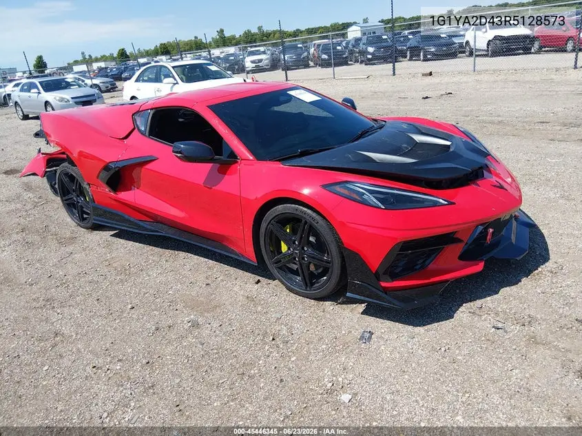 2024 Chevrolet Corvette Stingray Rwd 1Lt VIN: 1G1YA2D43R5128573 Lot: 45446345