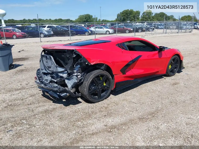 2024 Chevrolet Corvette Stingray Rwd 1Lt VIN: 1G1YA2D43R5128573 Lot: 45446345
