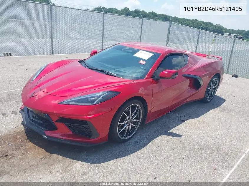 2024 Chevrolet Corvette Stingray Rwd 2Lt VIN: 1G1YB2D46R5121405 Lot: 45531283