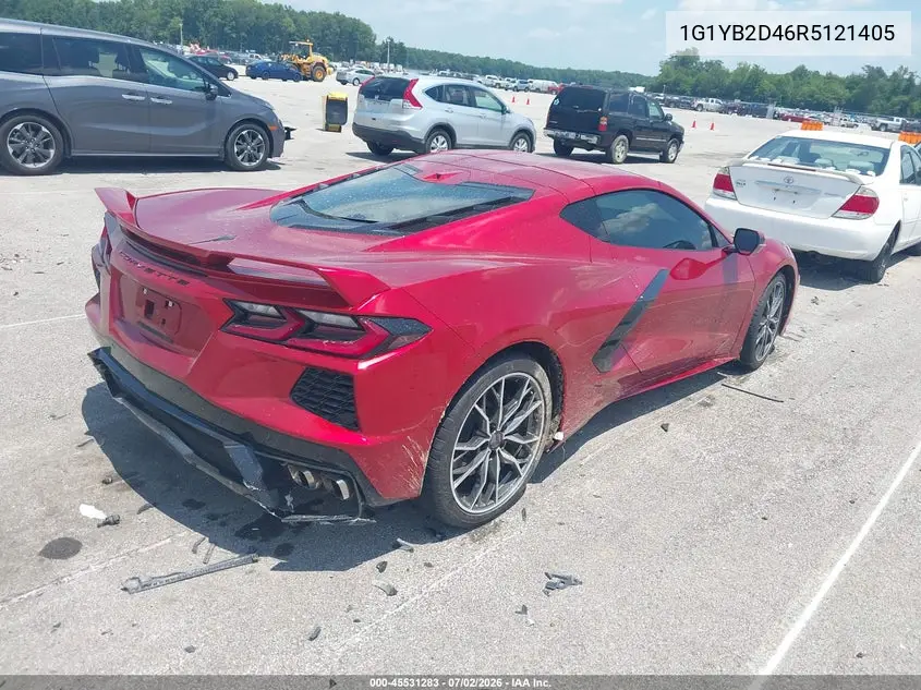 2024 Chevrolet Corvette Stingray Rwd 2Lt VIN: 1G1YB2D46R5121405 Lot: 45531283