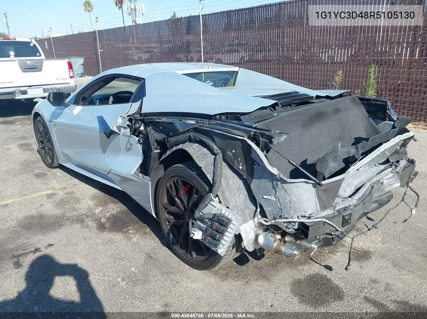 2024 Chevrolet Corvette Stingray Rwd 3Lt VIN: 1G1YC3D48R5105130 Lot: 45546756