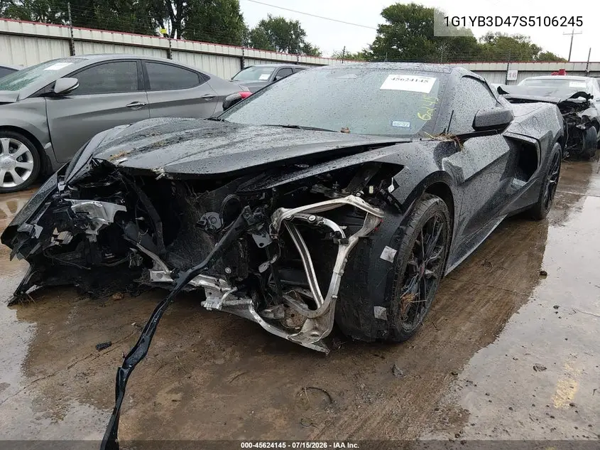 2025 Chevrolet Corvette Stingray Rwd 2Lt VIN: 1G1YB3D47S5106245 Lot: 45624145