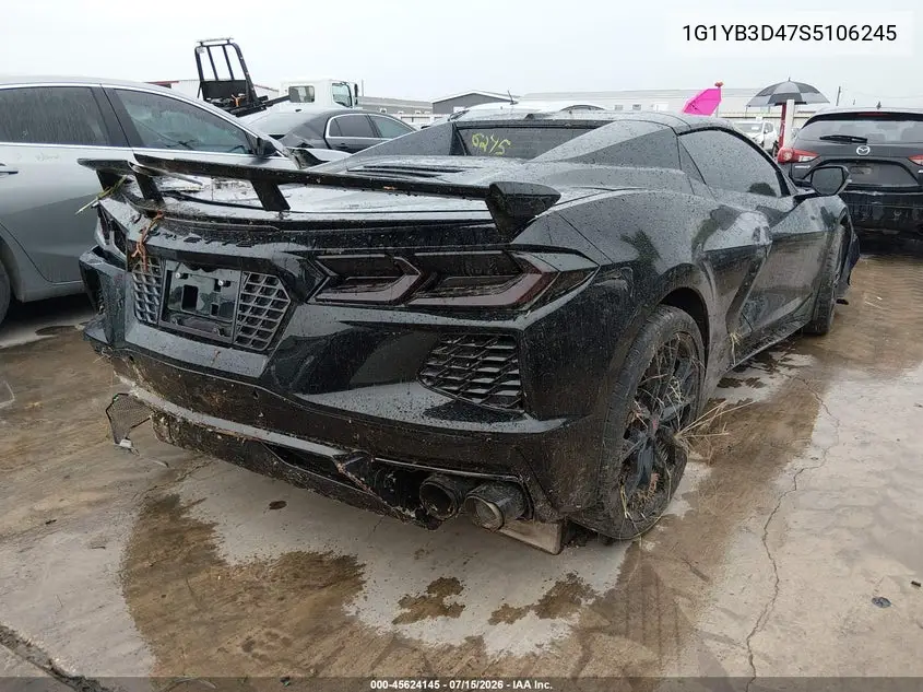 2025 Chevrolet Corvette Stingray Rwd 2Lt VIN: 1G1YB3D47S5106245 Lot: 45624145