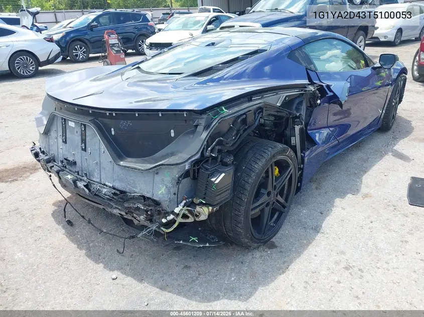 2026 Chevrolet Corvette Stingray , 1Lt, Rwd VIN: 1G1YA2D43T5100053 Lot: 45601209