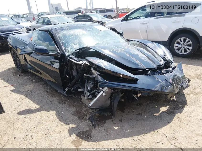 2026 Chevrolet Corvette Stingray , 2Lt, Rwd VIN: 1G1YB3D41T5100149 Lot: 45629442