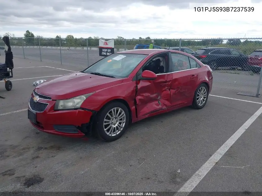 1G1PJ5S93B7237539 2011 Chevrolet Cruze Eco
