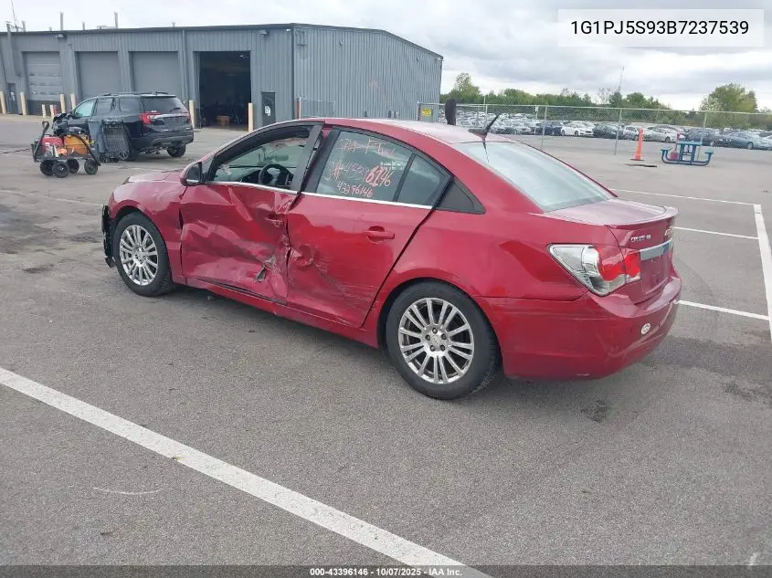 1G1PJ5S93B7237539 2011 Chevrolet Cruze Eco