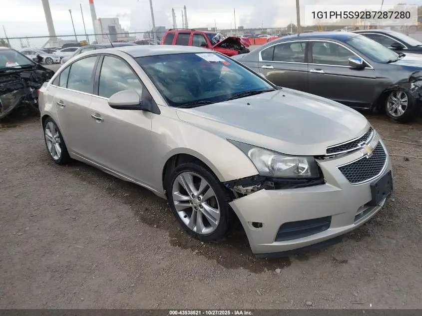 1G1PH5S92B7287280 2011 Chevrolet Cruze Ltz