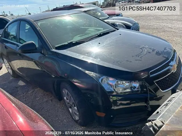 2012 Chevrolet Cruze Ls VIN: 1G1PC5SH4C7407703 Lot: 20269239