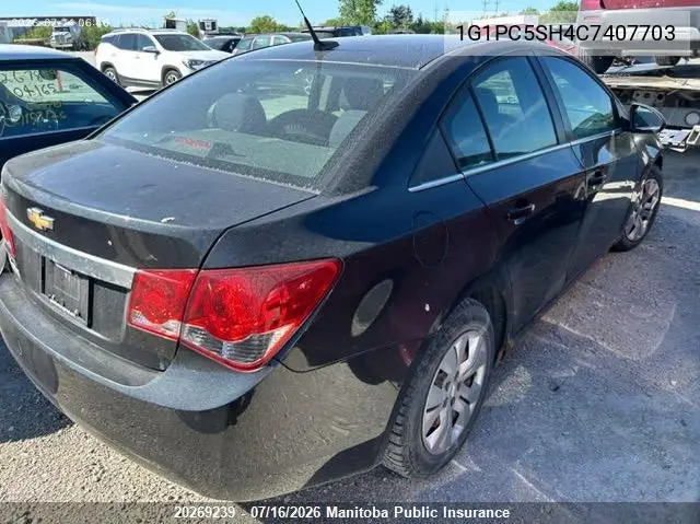 2012 Chevrolet Cruze Ls VIN: 1G1PC5SH4C7407703 Lot: 20269239
